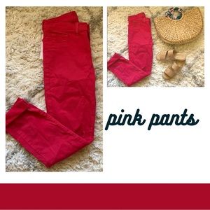 Pink skinny jeans